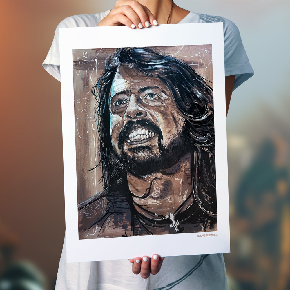 Dave Grohl 02 estampado 50x70 cm