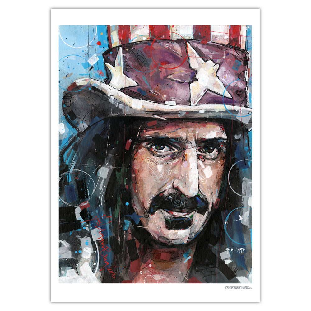 Frank Zappa print 50x70 cm