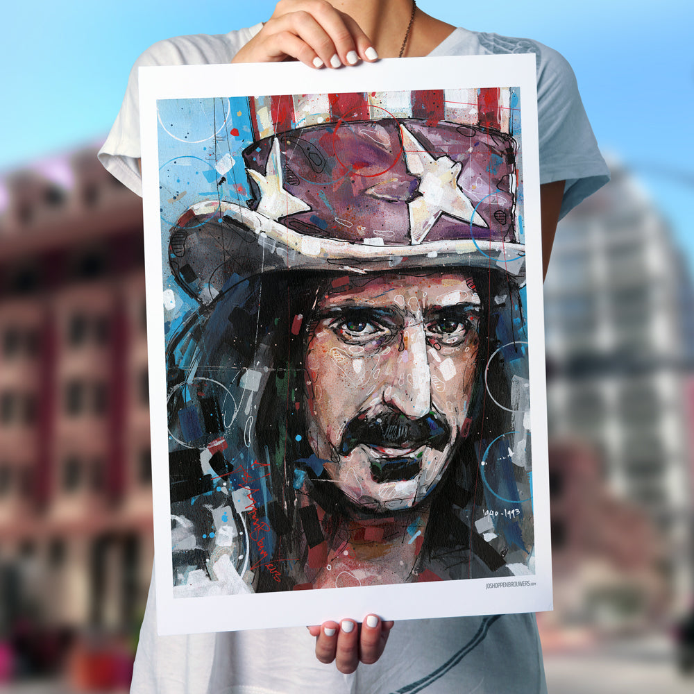 Frank Zappa imprimé 50x70 cm