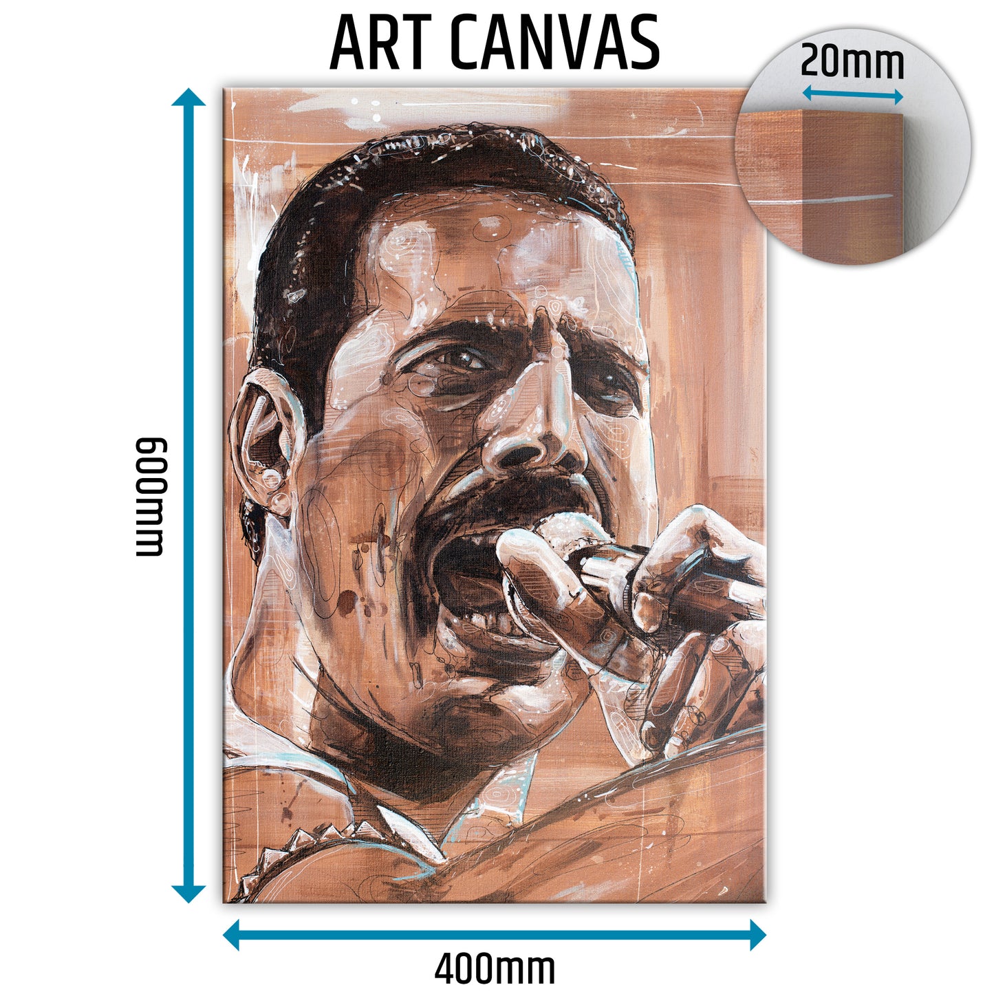 Freddie Mercury 03 canvas 40x60 cm