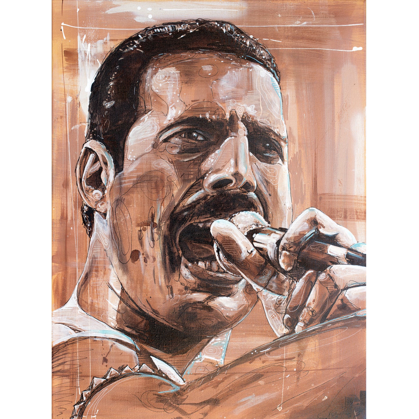 Freddie Mercury 03 lienzo 40x60 cm