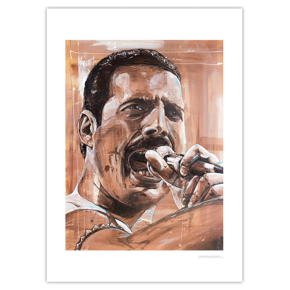 Freddie Mercury 03 estampado 50x70 cm