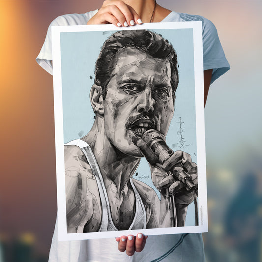 Freddie Mercury 02 Druck 50x70 cm