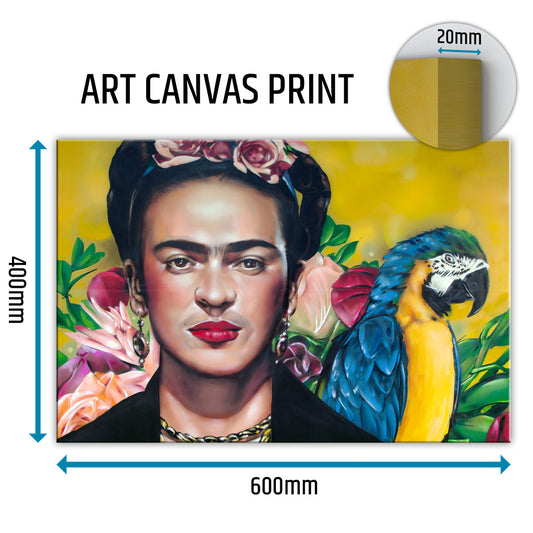 Frida Kahlo Leinwand 60x40 cm