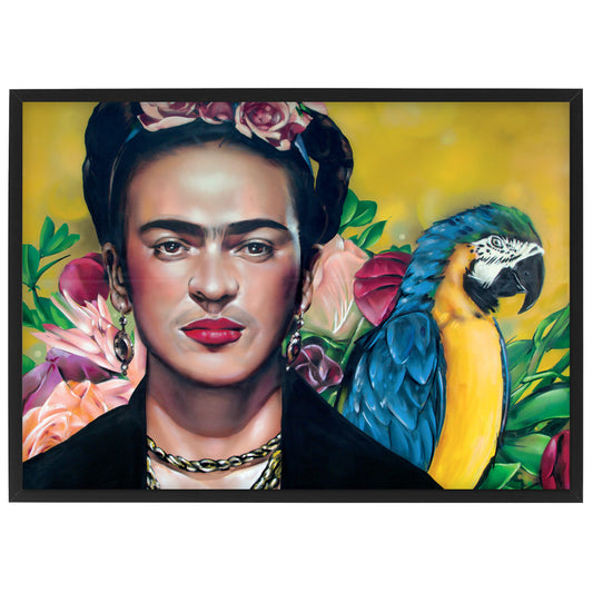 Frida Kahlo print 42x29,7 cm (A3) - ingelijst & gesigneerd