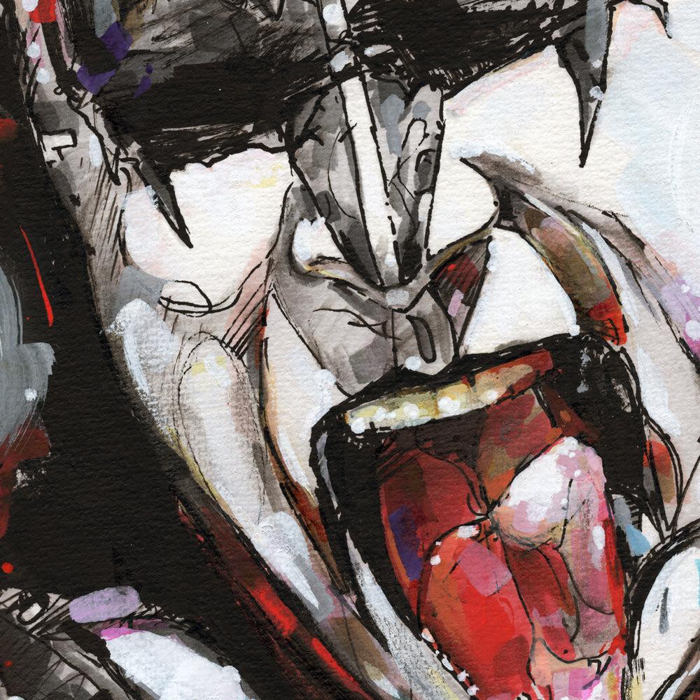 Gene Simmons peinture 42x29,7 cm