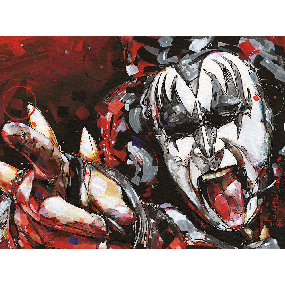 Gene Simmons pintura 42x29,7 cm