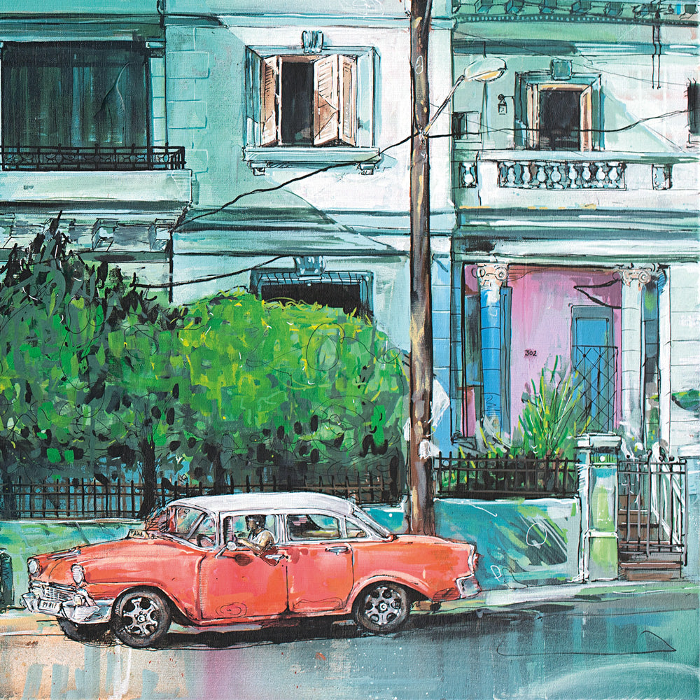 Havana ciudad estampado 70x50 cm