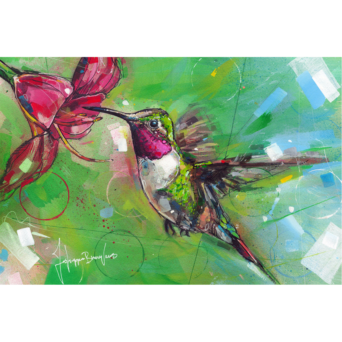 Hummingbird canvas 60x40 cm