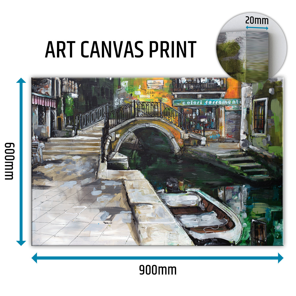 La ville de Venise toile