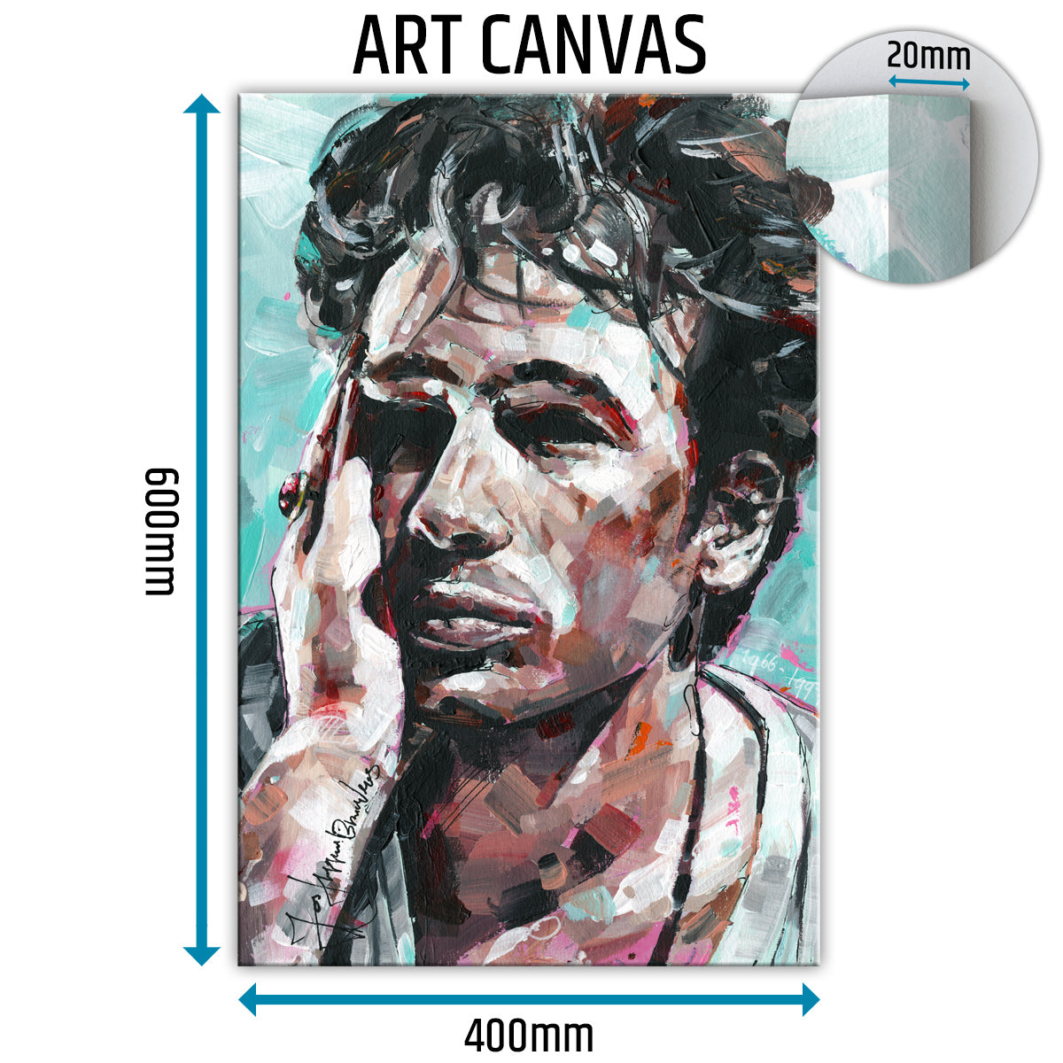 Jeff Buckley lienzo 40x60 cm