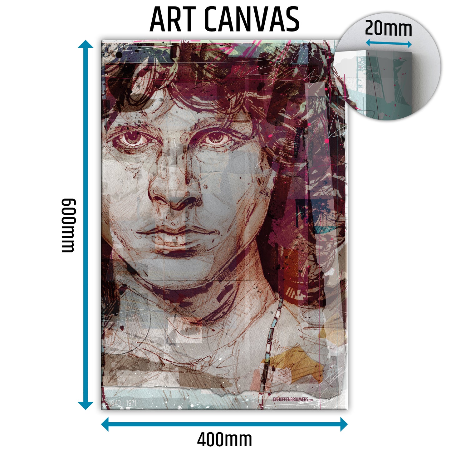 Jim Morrison canvas 40x60 cm