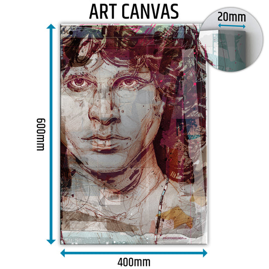 Jim Morrison Leinwand 40x60 cm