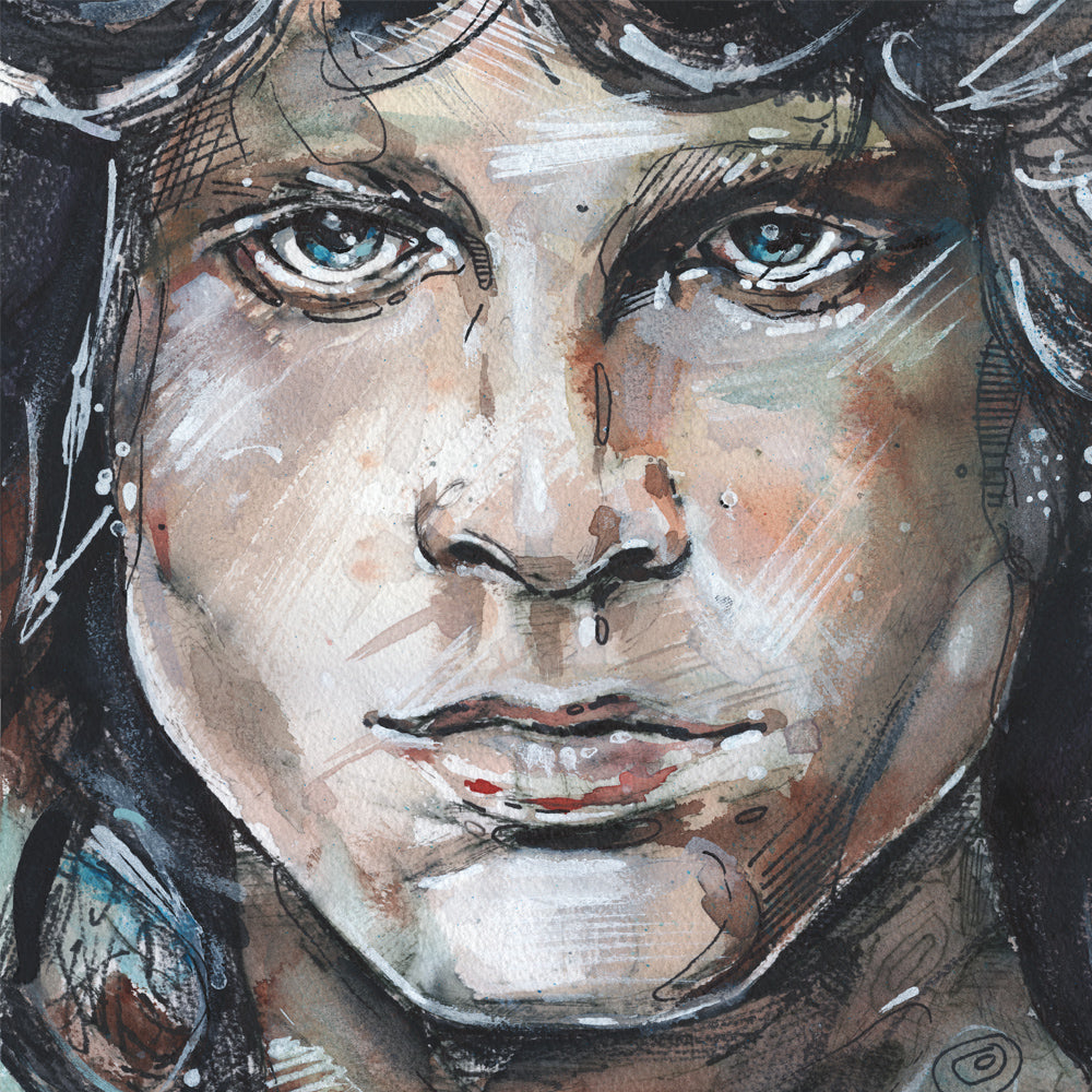 Jim Morrison painting 29,7x42 cm