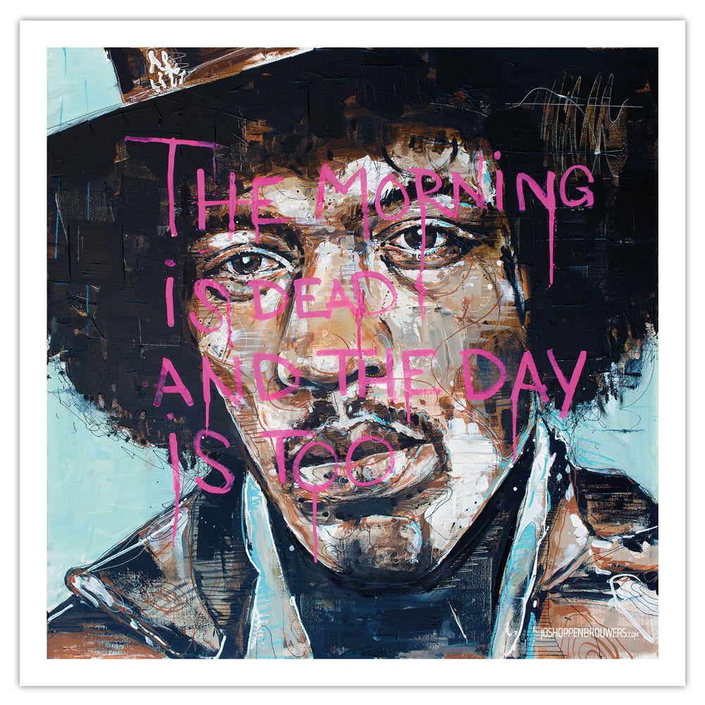 Jimi Hendrix 01 print 50x50 cm