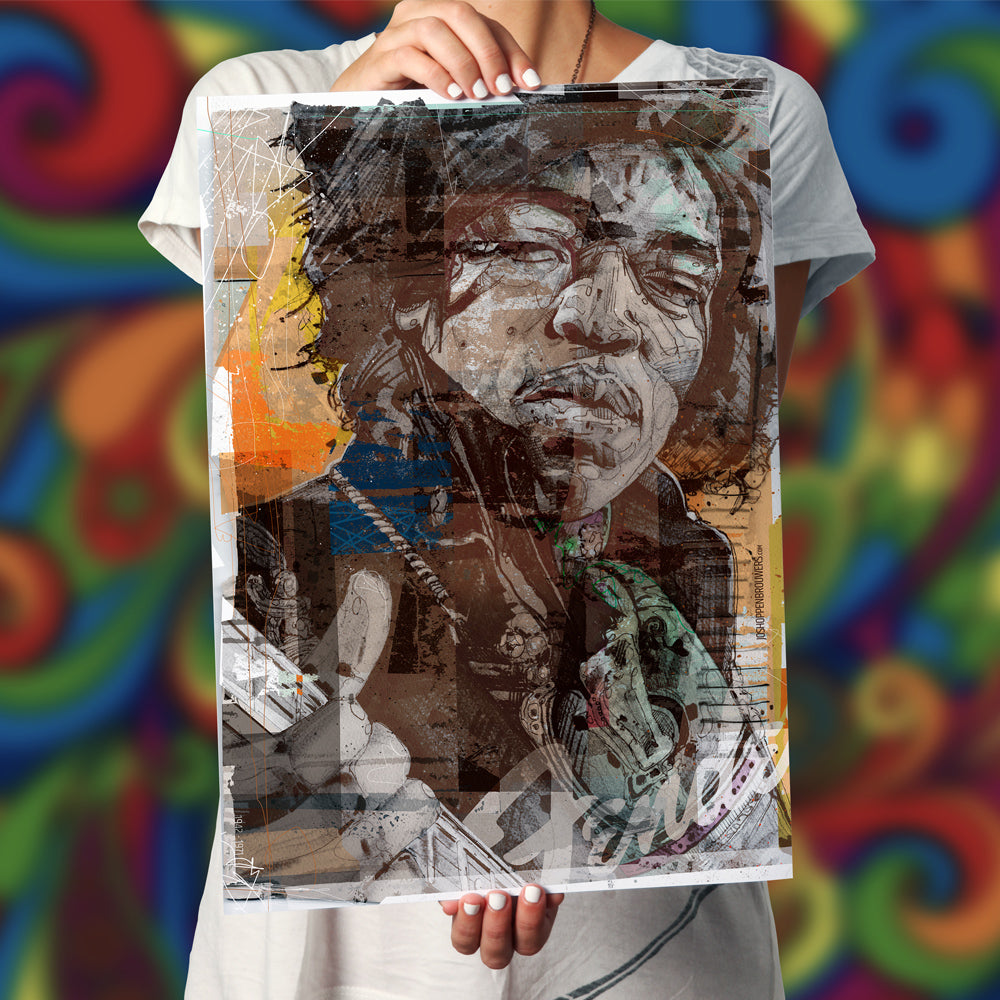 Jimi Hendrix 02 Druck 50x70 cm