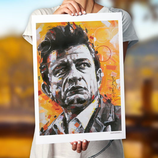 Johnny Cash 02 print 50x70 cm