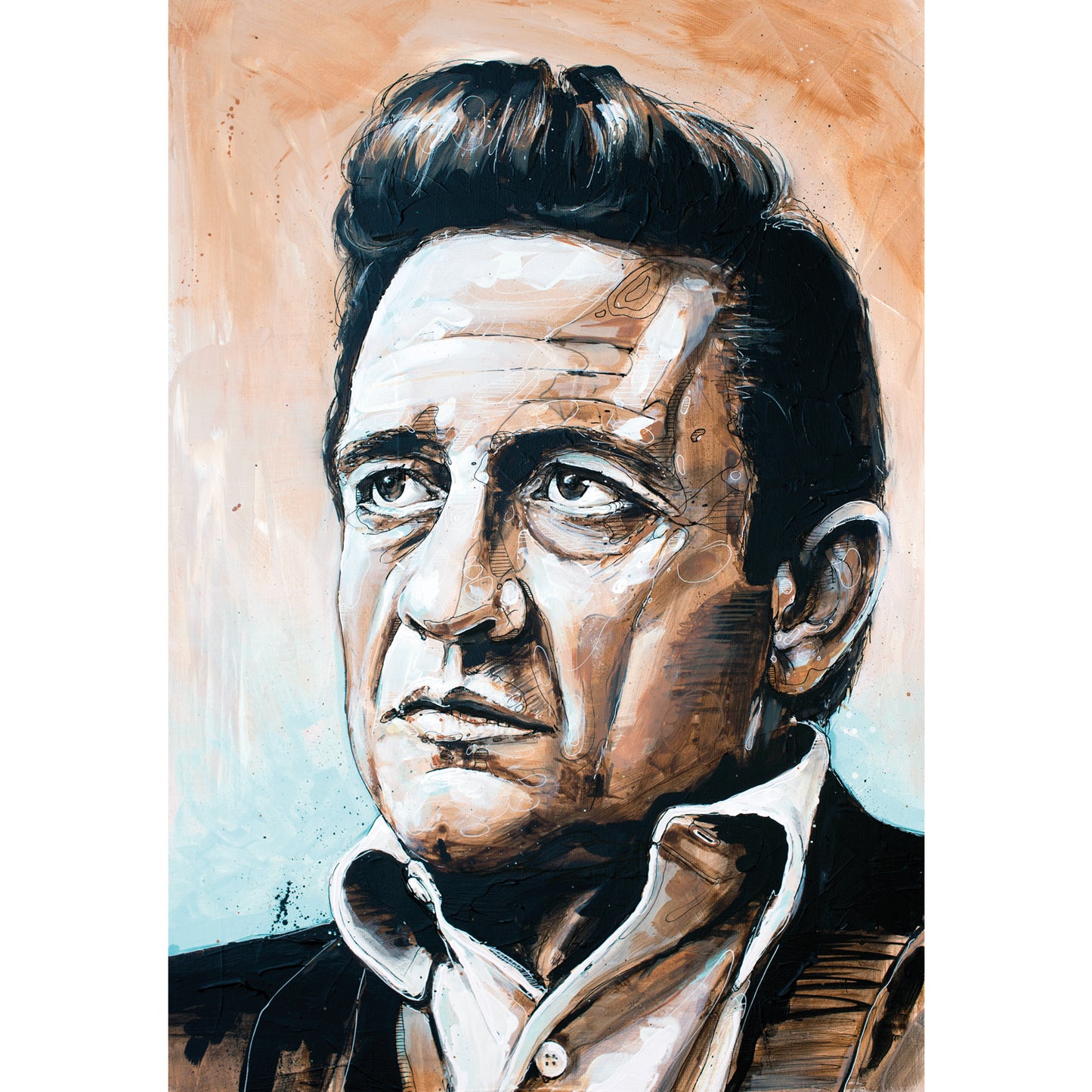 Johnny Cash 01 toile 40x60 cm