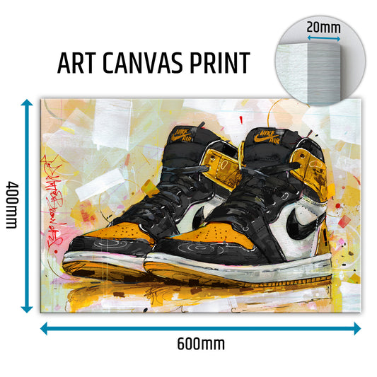 Nike Air Jordan 1 retro high attention attention lienzo 60x40 cm