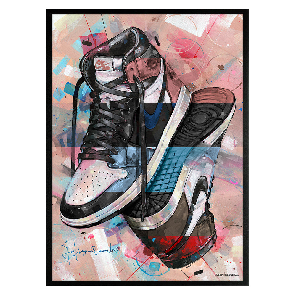 Nike Air Jordan 1 upside down colourway Druck