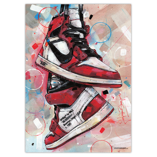 Nike Air Jordan 1 Off White Chicago print