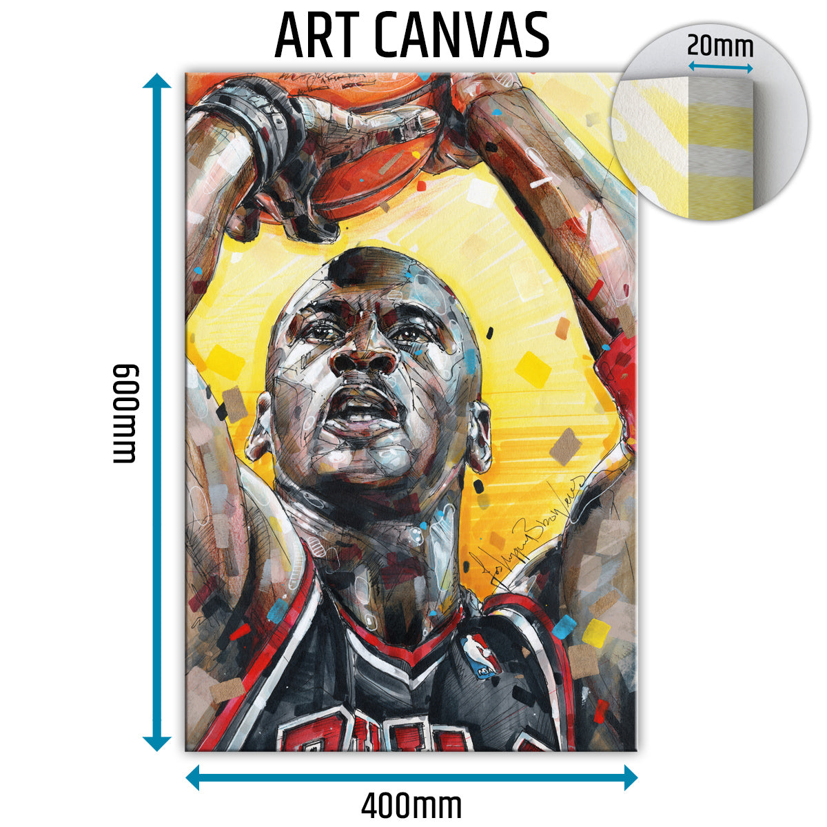 Michael Jordan 03 canvas 40x60 cm