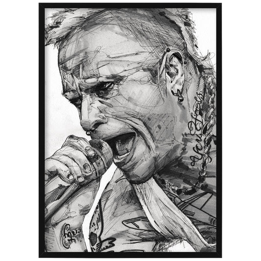 Keith Flint schilderij 29,7x42 cm