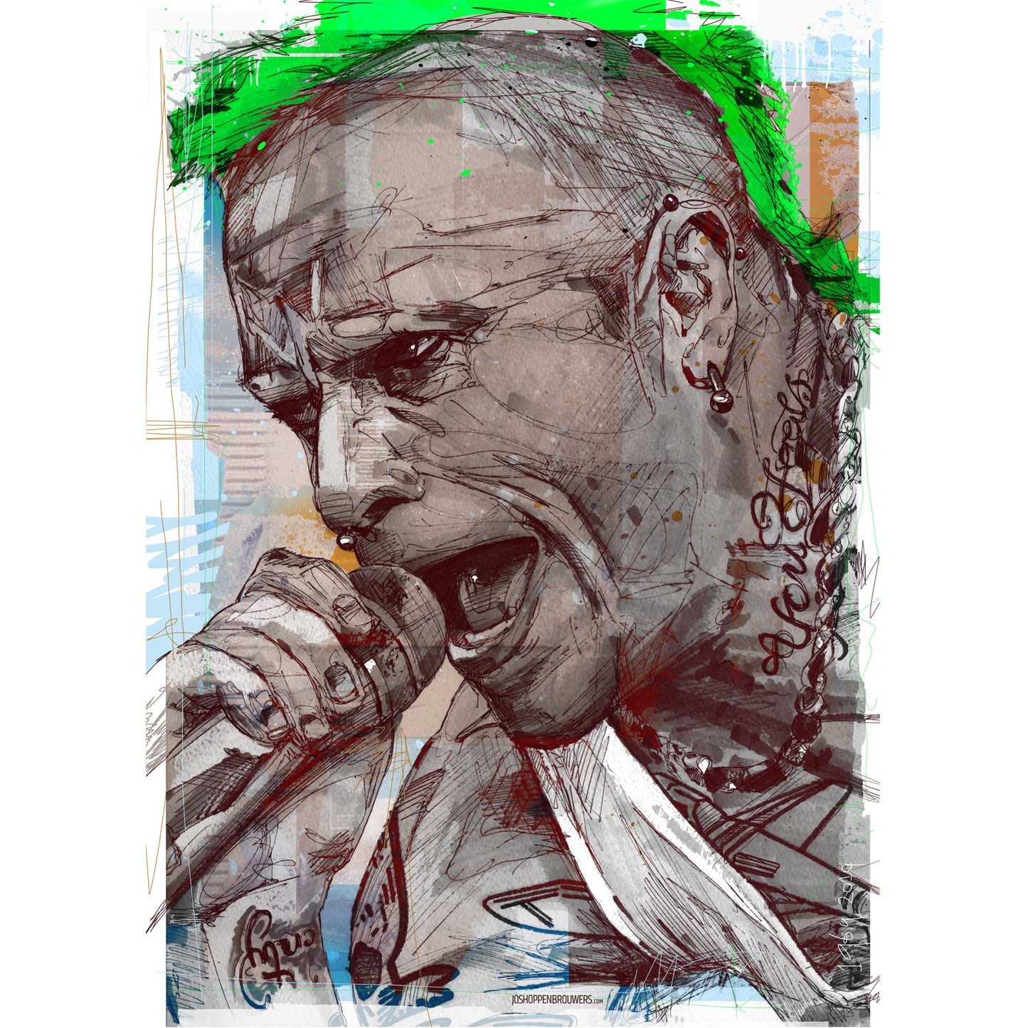 Keith Flint canvas 40x60 cm