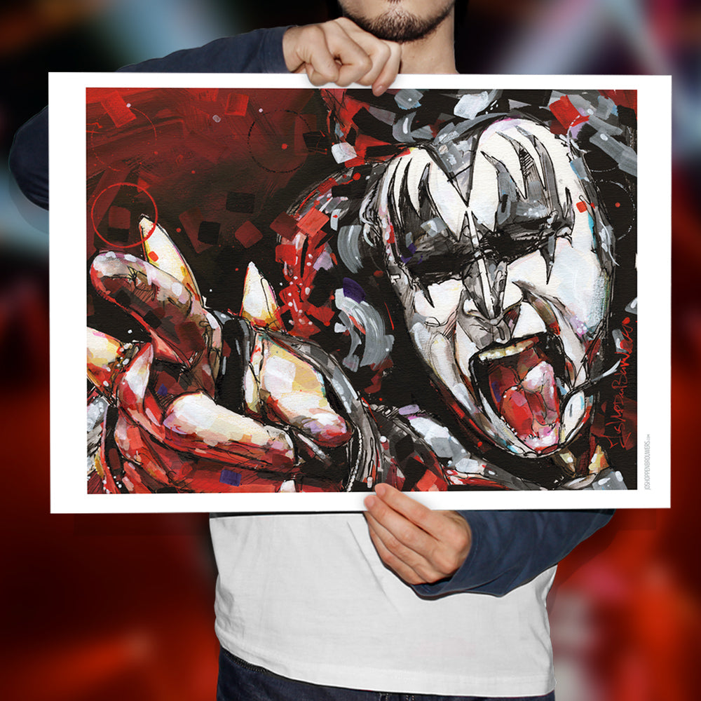 Gene Simmons imprimé 70x50 cm