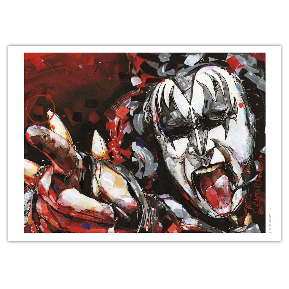 Gene Simmons imprimé 70x50 cm