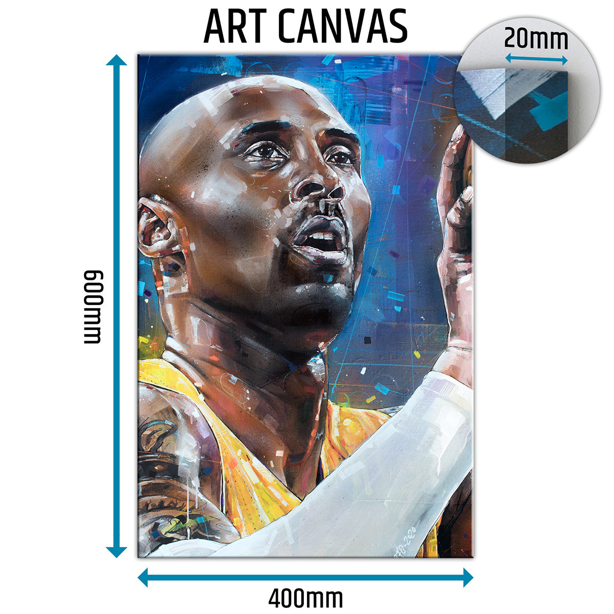 Kobe Bryant 02 Leinwand 40x60 cm