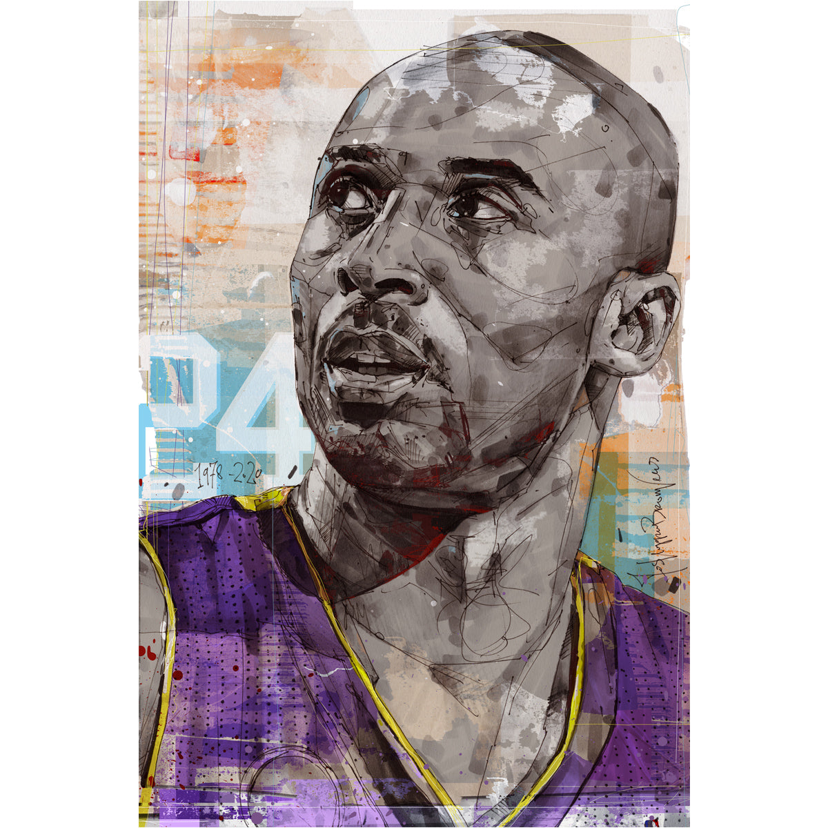 Kobe Bryant 01 Leinwand 40x60 cm