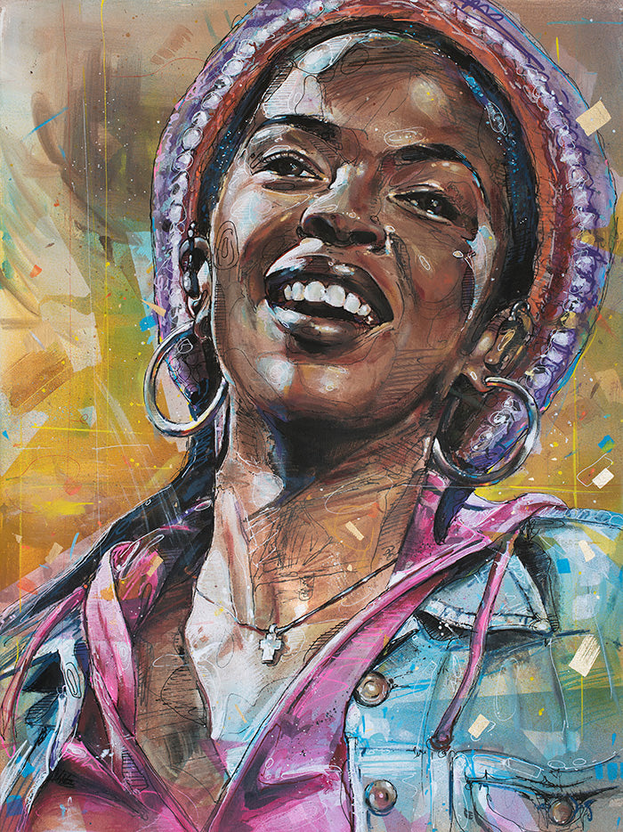 Lauryn Hill Malerei 60x80 cm