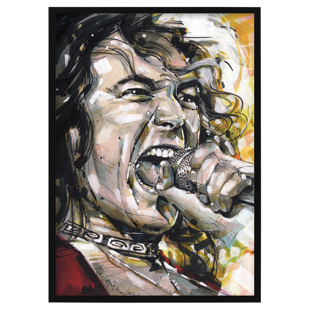 Robert Plant painting 21x29,7 cm