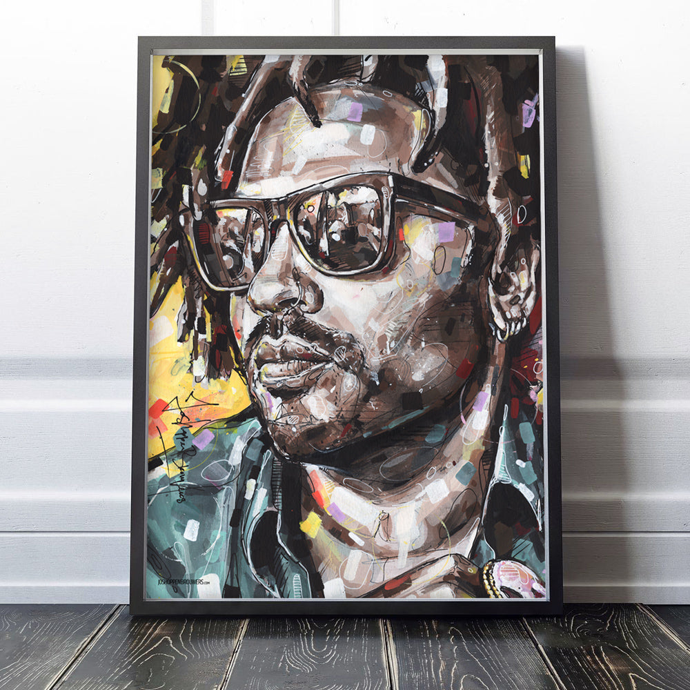 Lenny Kravitz peinture 30x40 cm