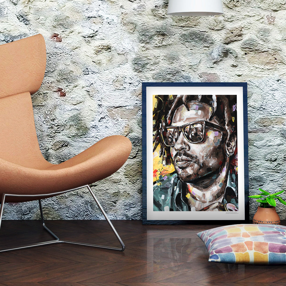 Lenny Kravitz estampado 50x70 cm