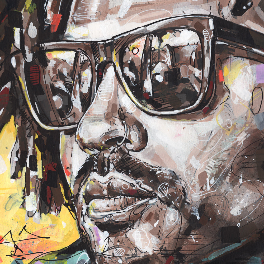 Lenny Kravitz full colour estampado 50x70 cm