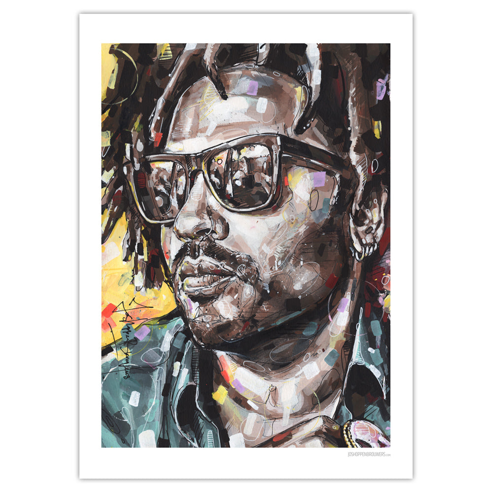 Lenny Kravitz imprimé 50x70 cm