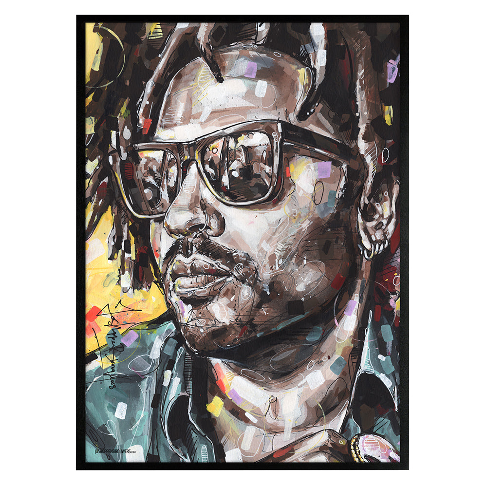 Lenny Kravitz peinture 30x40 cm