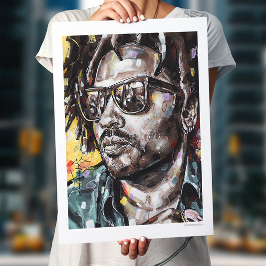 Lenny Kravitz estampado 50x70 cm