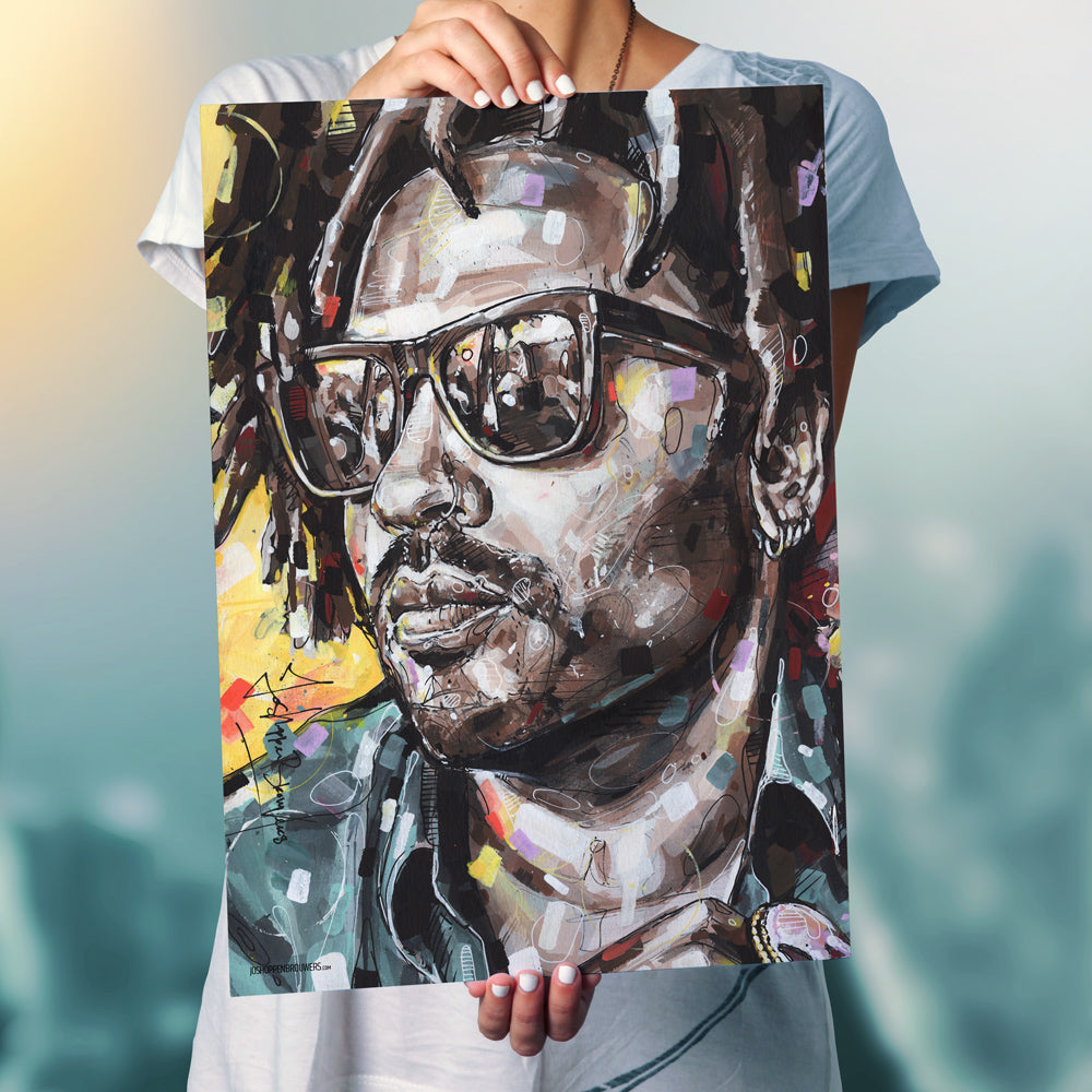 Lenny Kravitz full colour print 50x70 cm