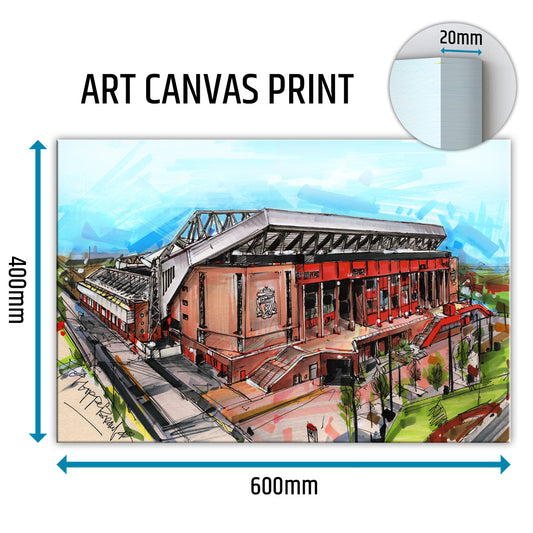 Liverpool Fußballstadion Leinwand 60x40 cm