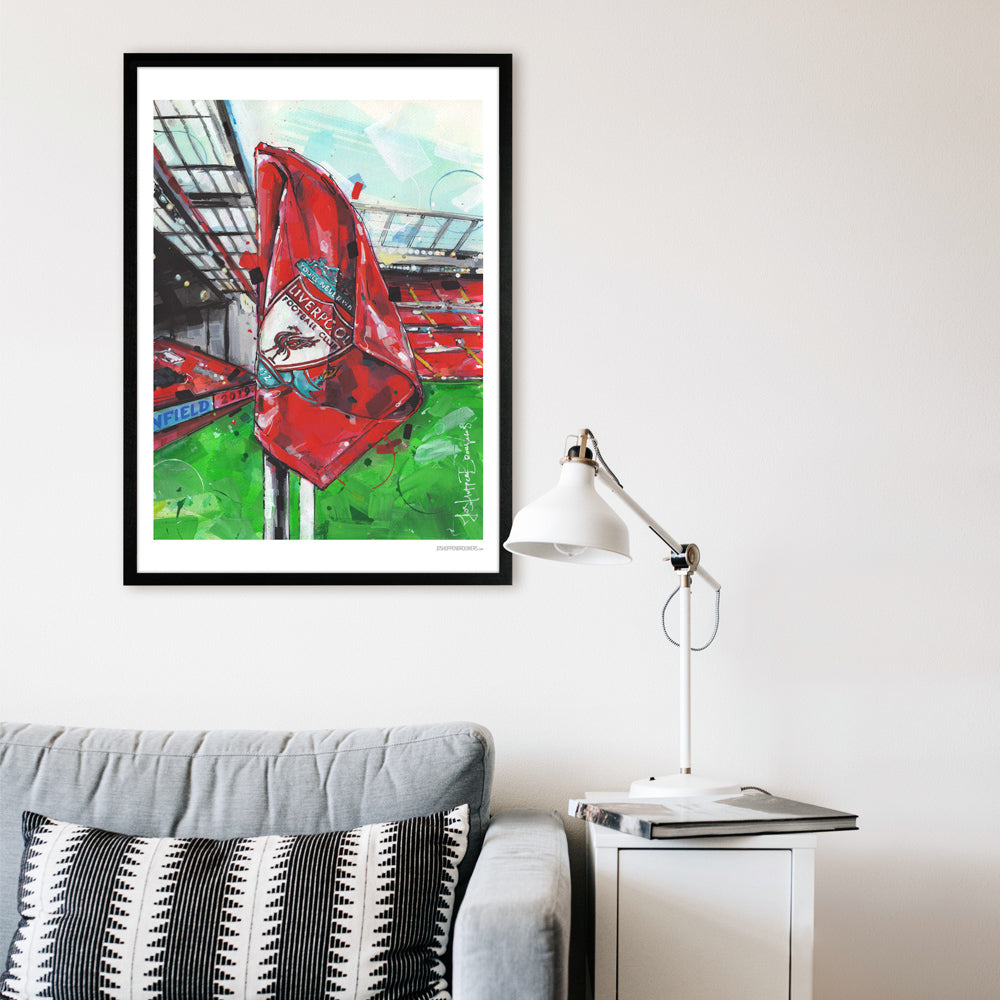 Liverpool Flag print 50x70 cm