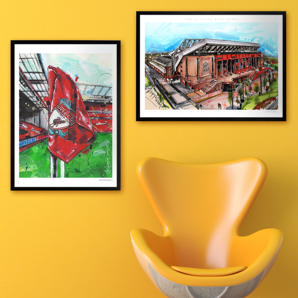 Liverpool soccerstadium print 70x50 cm