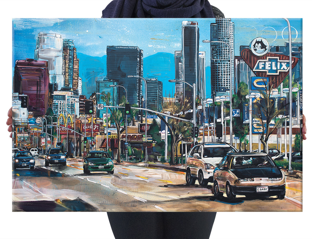 La ville de Los Angeles toile