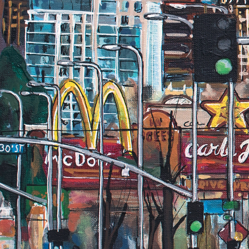 Los Angeles city painting 120x80 cm