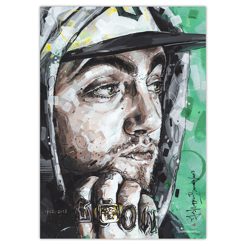 Mac Miller full colour estampado 50x70 cm