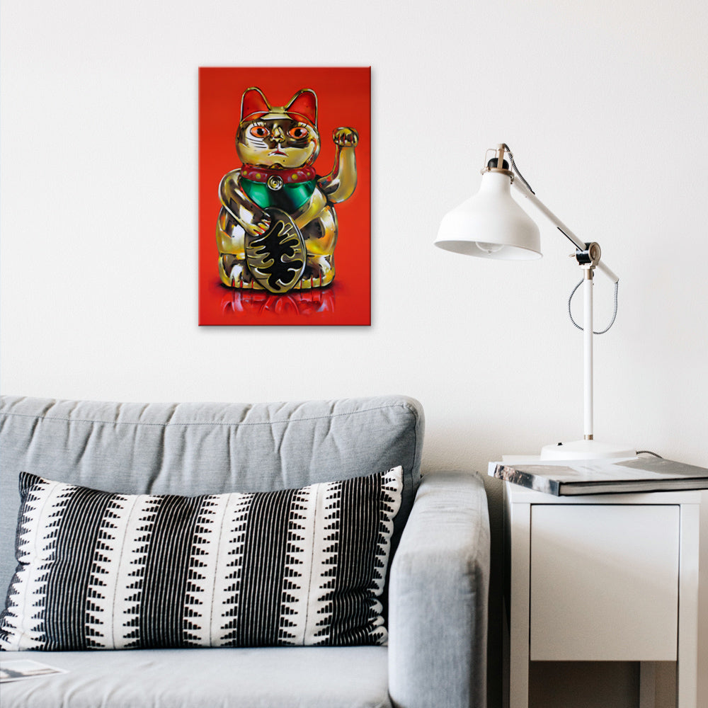 Maneki Neko canvas 40x60 cm