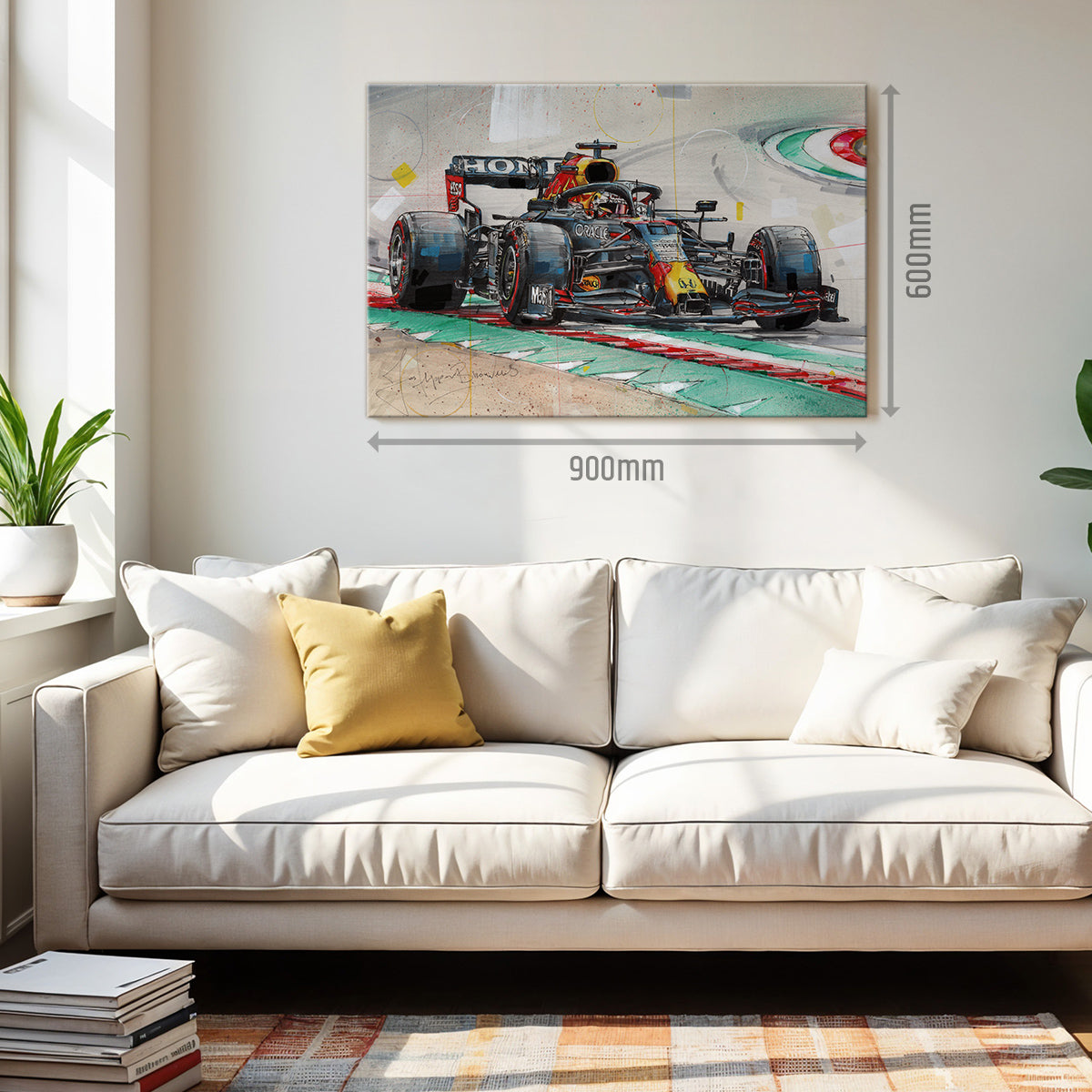 Voiture de course Verstappen toile