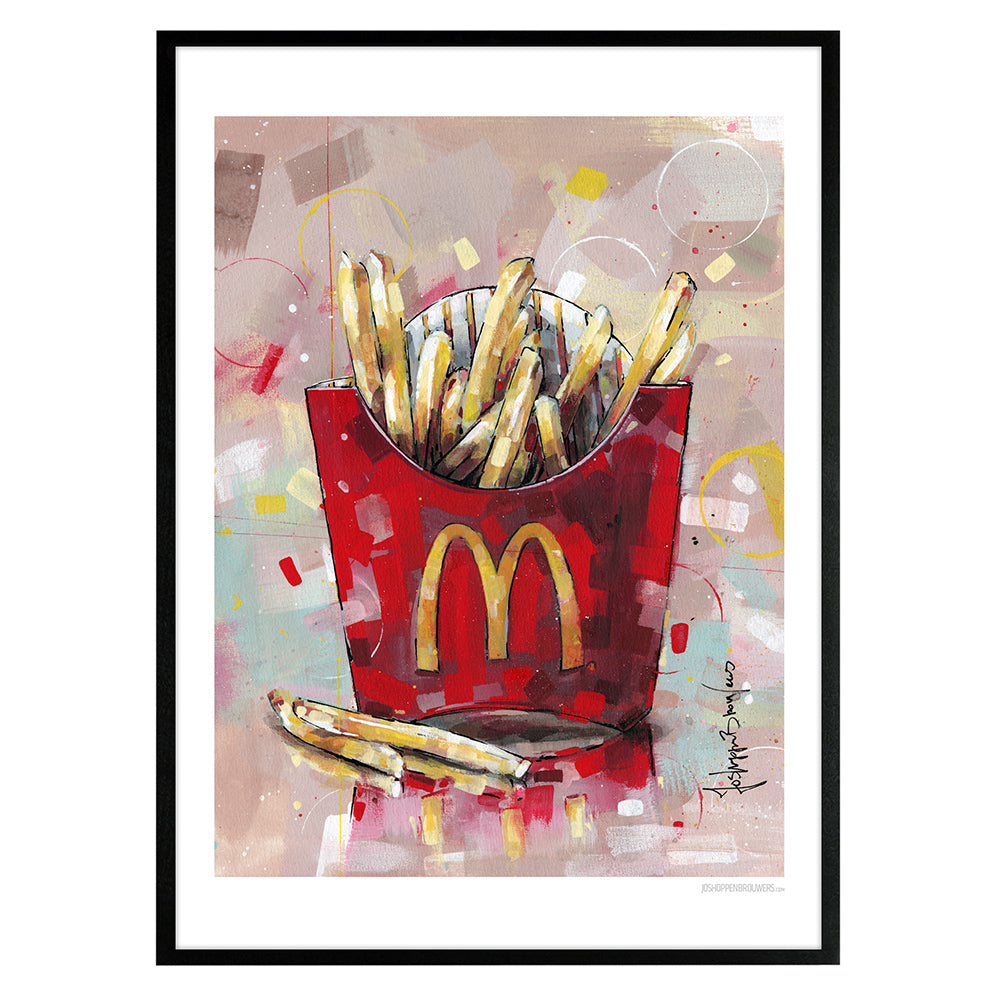 French fries art print